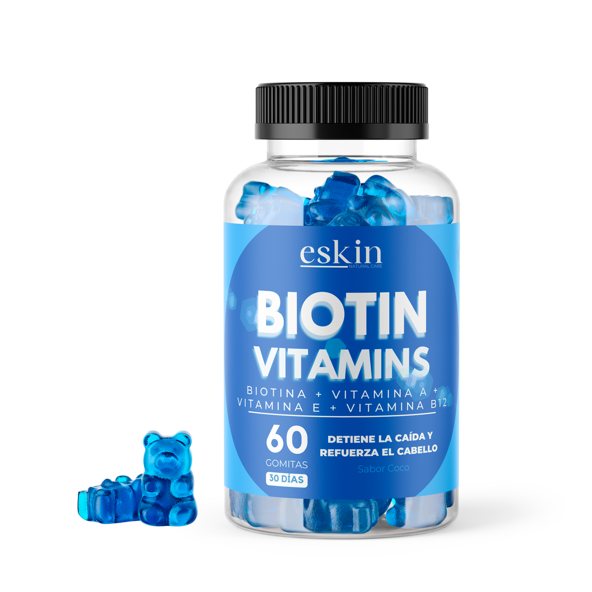 GOMITAS ANTICAIDA BIOTIN Vitamins 60 gomitas - eskin®